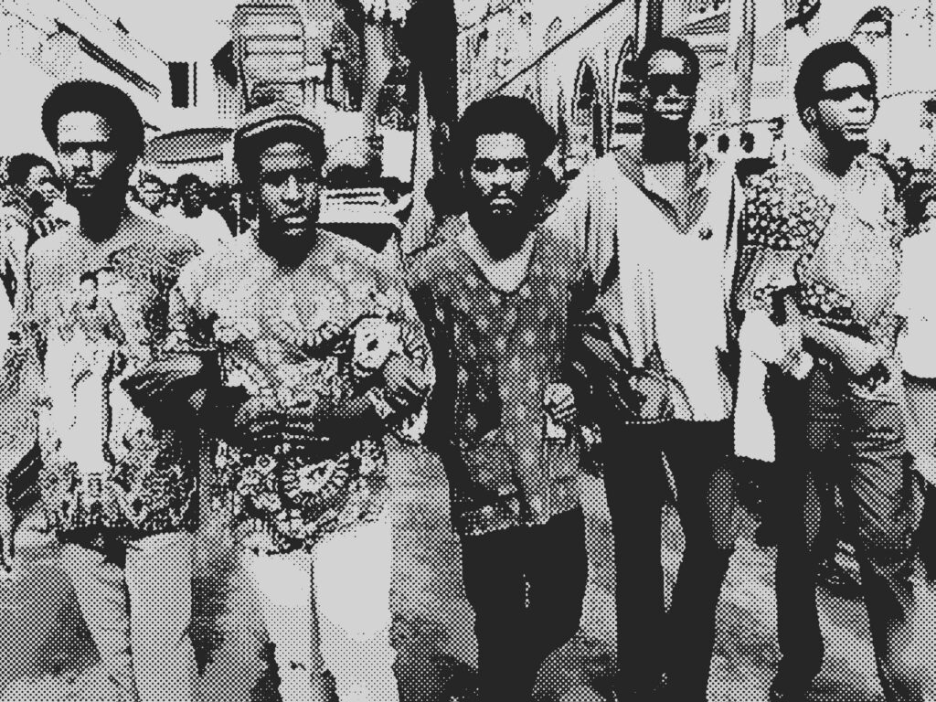 Image of a Black Power March in Trinidad 1970
