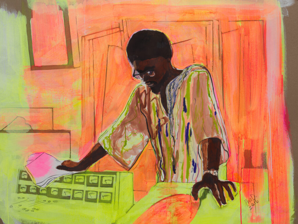 Painting of Lancelot Layne by Peter Doig